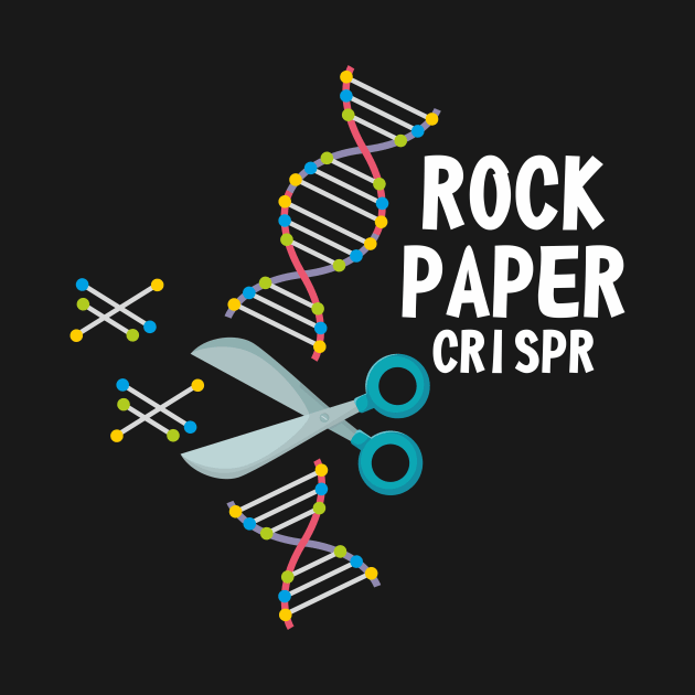 Rock Paper Chrispr Scissors Scientist Biologist Medicine Gift by FunnyphskStore