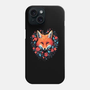 Red Fox Valentine Day Phone Case