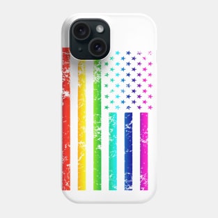 Rainbow American Flag Phone Case