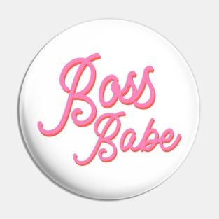 Boss Babe Script Pin