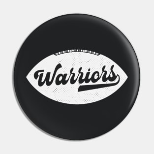 Retro Warriors Football Pin