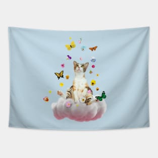 Life Is Beautiful Kitty Tapestry