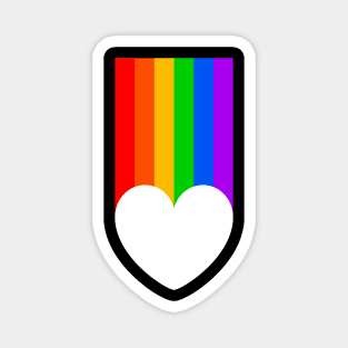 Pride Heart Rainbow LGBT Gay Homosexuality Magnet