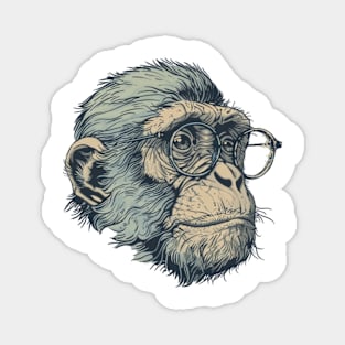 Chimpanzee Chic: The Sarcastic Saga Magnet