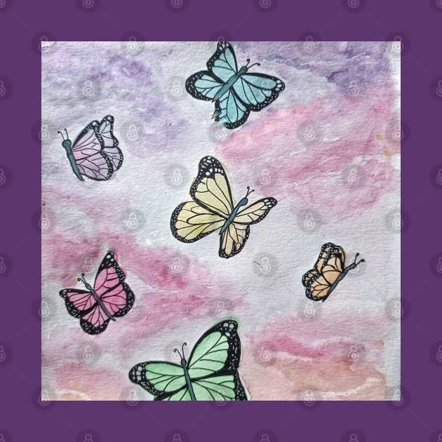 Colorful Butterflies by Ivy Moon Creations