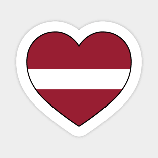 Heart - Latvia Magnet
