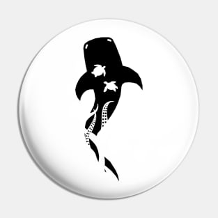 Whale negative Pin