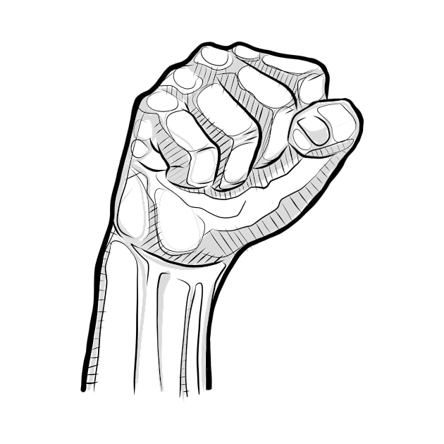 Digital illustration of a human fist by bernardojbp