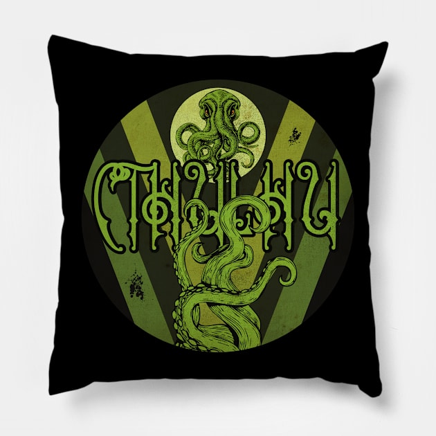 Cosmic Horror Monster Pillow by CTShirts