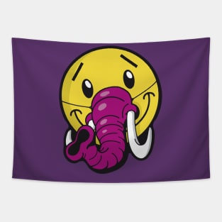 Elephant Smiley Tapestry