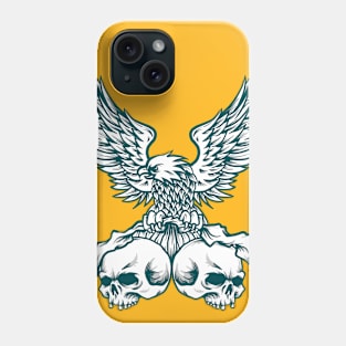 eagle and skull Phone Case