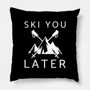 Ski You Later Pillow