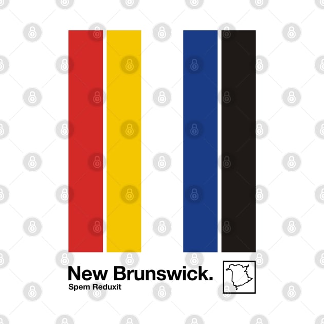 New Brunswick // Original Minimalist Artwork Poster Design by DankFutura