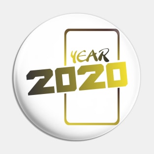 Showcase Step-out year 2020 Design Yellow Gradient Pin