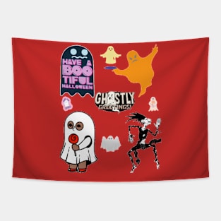 Ghostly greetings Tapestry