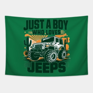 Love Jeep Tapestry