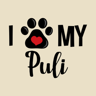 I Love My Puli T-Shirt