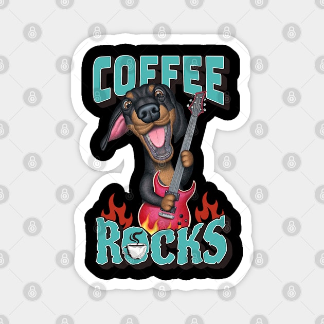 Coffee Rocks Magnet by Danny Gordon Art