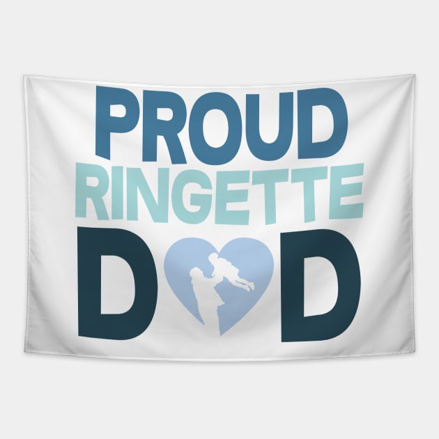 Proud Ringette Dad Tapestry by DacDibac