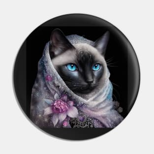 Modest Burmese Cat Pin