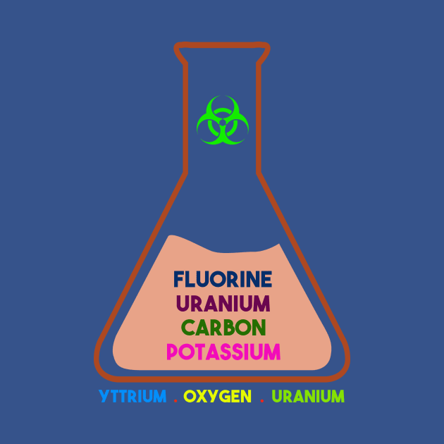 Fluorine Uranium Carbon Potassium (Design 1) by screaminpoptshirt
