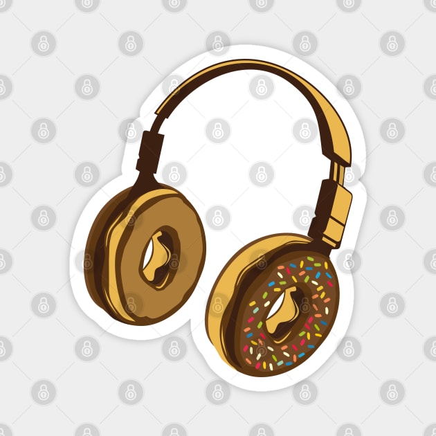 donut headphone Magnet by Mako Design 