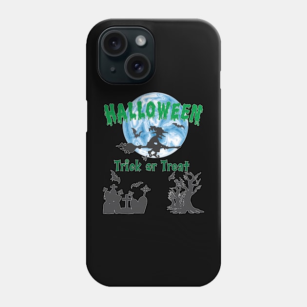 Halloween Full Moon Party Phone Case by JiraDesign