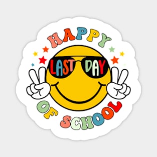 Happy Last Day of School, End of School, Summer Break, Graduation, Teacher Last Day (2 Sided) Magnet