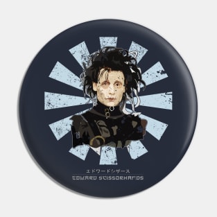 Edward Scissorhands Retro Japanese Pin