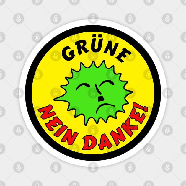 Grüne Nein Danke' Sticker