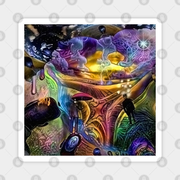 Fantasy Surreal scene Magnet by rolffimages