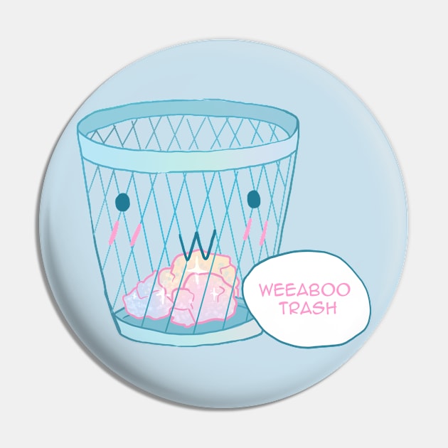 Weeb Trash Pin by paintdust