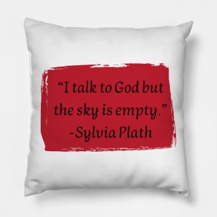 Sylvia Plath Pillow