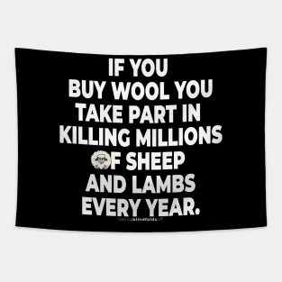 Vegan Activist Graphics #takingblindfoldsoff 13 Tapestry