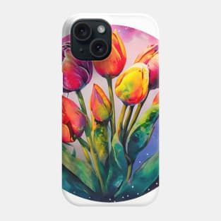 Colorful Tulips of Vibrant Colors Phone Case