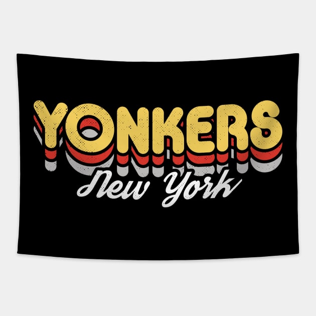 Retro Yonkers New York Tapestry by rojakdesigns