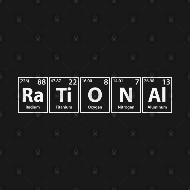 Rational (Ra-Ti-O-N-Al) Periodic Elements Spelling by cerebrands