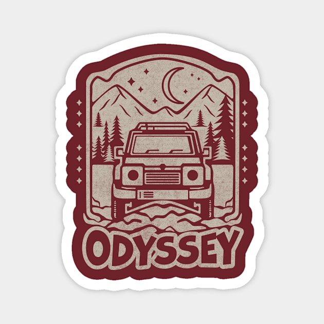 Off Road Odyssey Magnet by Tees For UR DAY