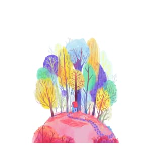 Colorful forest house T-Shirt