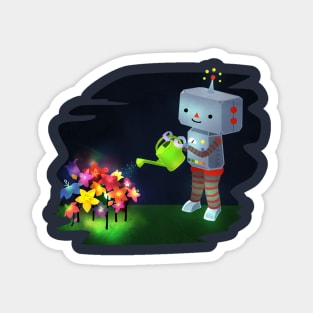 Kawaii Robot and Garden Magnet