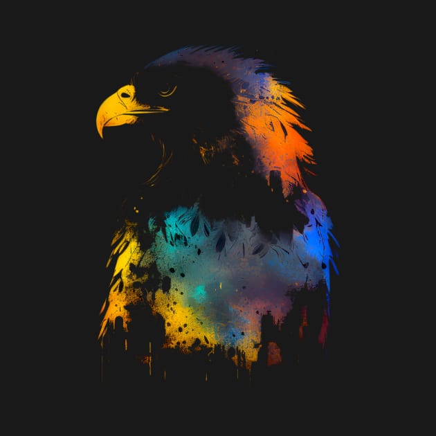 Colorful Eagle's Head #3 by Butterfly Venom