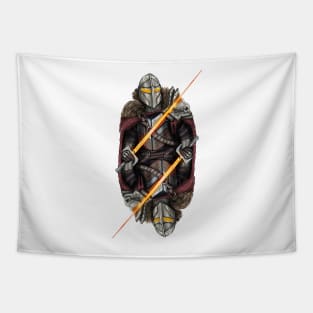 Futuristic knight Tapestry