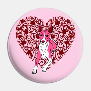 Lovely Basenji Puppy Pin