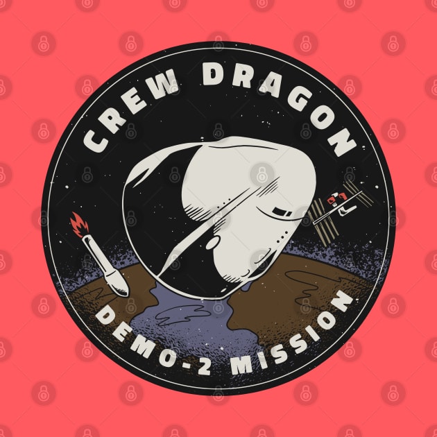 SpaceX Crew Dragon Patch by HiFi Tees