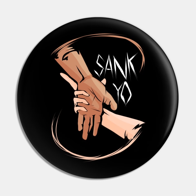 Aikido Sankyo Japanese Martial Arts Pin by ChrisselDesigns