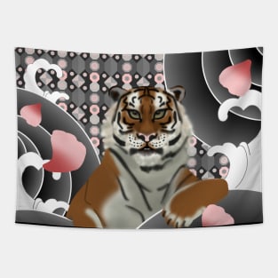 Tiger wave Tapestry