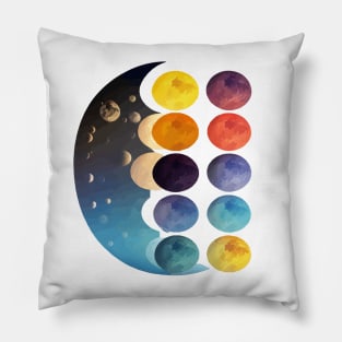 Lunar Phases Unveiled - Embrace the Dance of the Moon Pillow