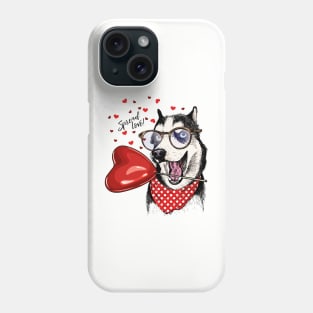 Spread Love Dog Phone Case