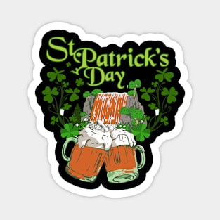 St Patricks Day Pale Ale Beer Waterfall Magnet