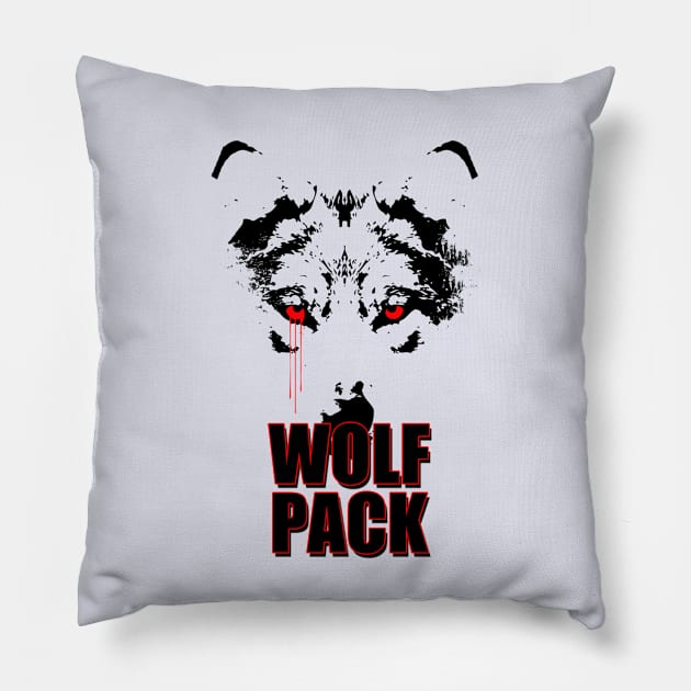 Wolf Pack Pillow by slugareadesign